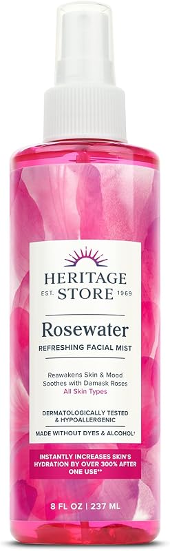 Heritage - Flower Water Spray Spray Pink Petals Pink Mist Spray - 8 Fluid Ounce