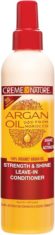 Creme of Nature - Argan Oil - Hair Spray with Moroccan Argan Oil - Strengthening Hair Care for Curly Kinky Cur