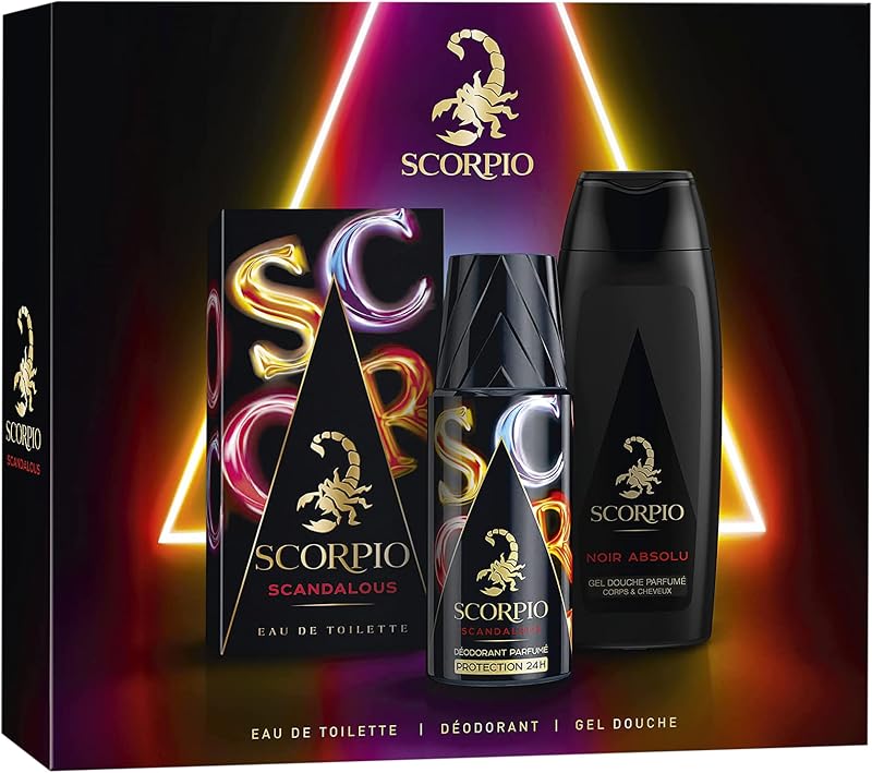 Scorpio Scorpio Scandalous Set of Eau de Toilette, 1 Deodorant and 1 Shower Gel – The Set