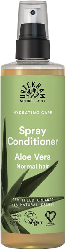 Urtekram Aloe Vera Conditioner Spray - Leave-In Conditioner Detangling Spray for Hair - 100% Natural Ingredien