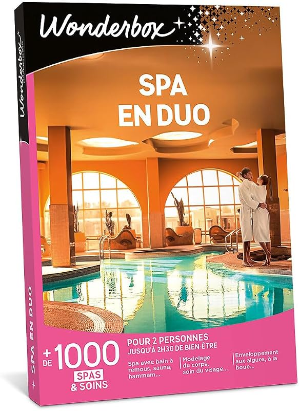 Wonderbox - Spa Duo - Gift Box - Relaxation Gift Idea | 1 relaxing activity to choose from - Over 1000 experie