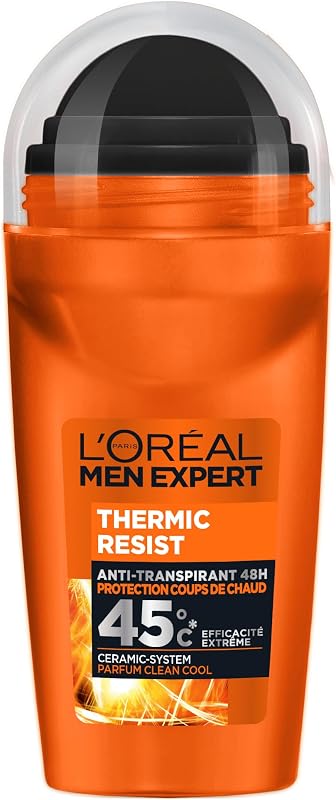 L'Oreal Men Expert Thermic Resist Anti-Perspirant Roll-On Deodorant 50 ml | Ceramic-System formula, effective