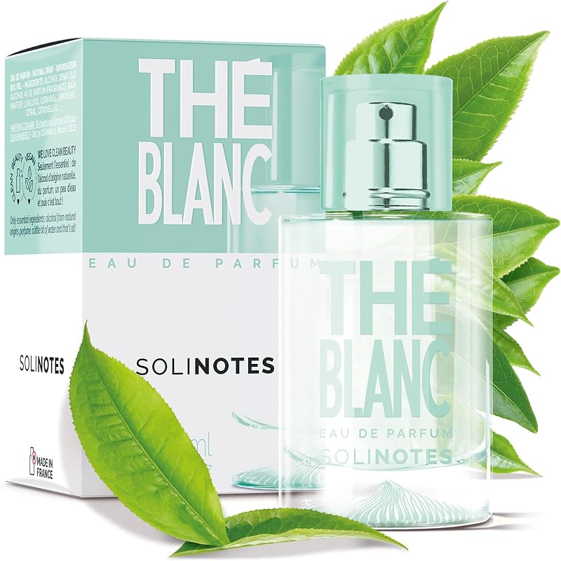 Solinotes Women's White Tea Eau De Parfum - Floral and Soothing Fragrance - Perfect Gift for Her - 50 ml