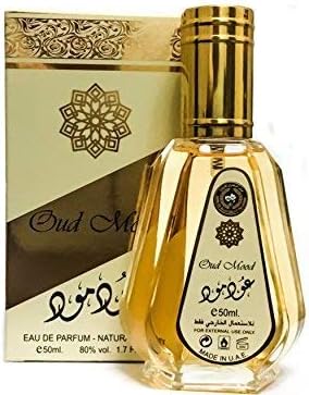 OUD MOOD Eau de Parfum 50ml For Men and Women Unisex Oudh Man Attar Halal Musk Oriental Notes: Woody, Musk, Am