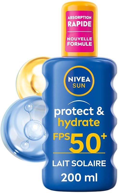 Nivea Sun Protect & Hydrate Sun Spray SPF 50+, 200 ml | Sun spray with CITRACELL-PROTECT enriched with vitamin