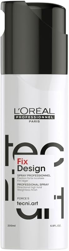 L'Oreal Professionnel Tecni Art Fix Design Styling Spray for Fixing and Long-Lasting Hold Anti-Frizz and No Re