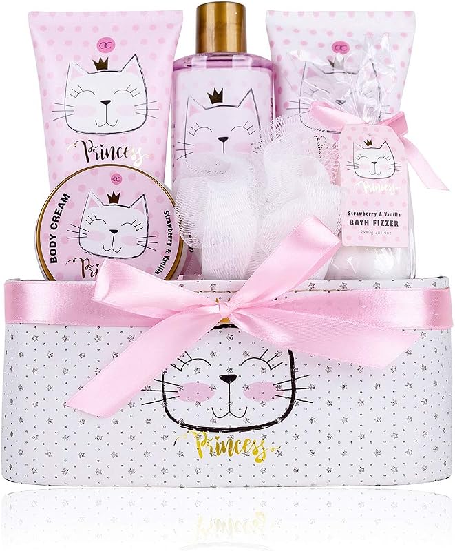 Accentra PRINCESS KITTY GIFT SET GIRLS GIFT SET WITH 250ML SHOWER GEL, 180ML BODY MILK, 180ML BODY SCRUB, 60ML