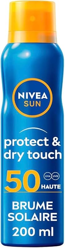 Nivea Sun Protect & Dry Touch Refreshing Sun Mist SPF 50 200 ml | Water resistant sun spray, immediate protect