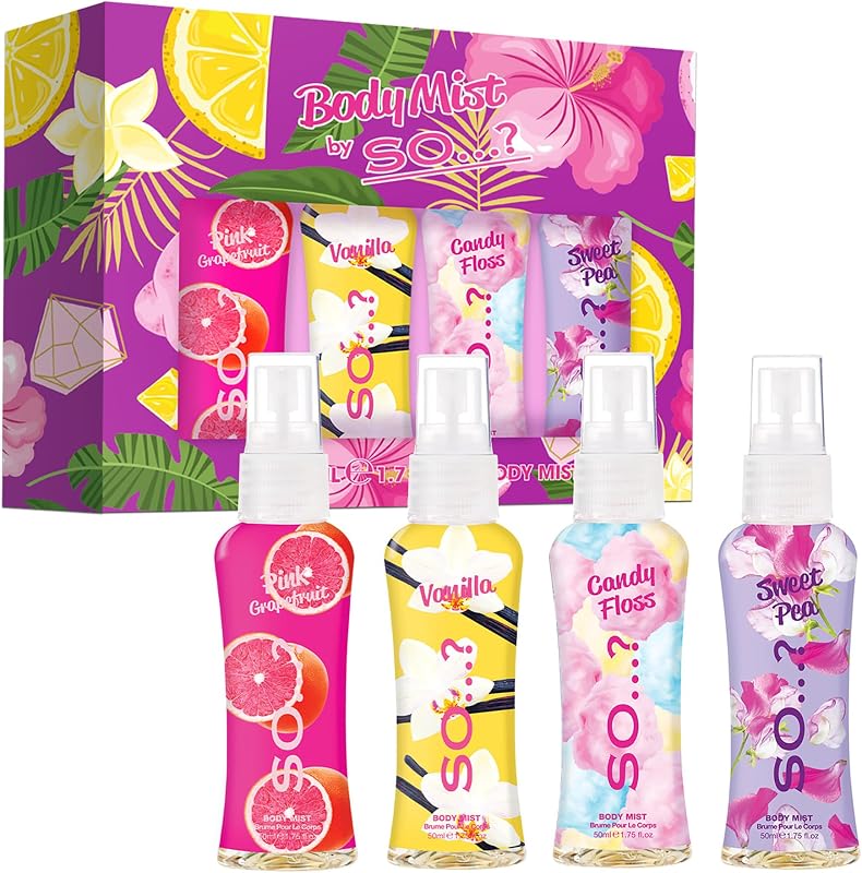 Body Mist By So…? Fragrance Body Mist Gift Set For Women (4x50ml)