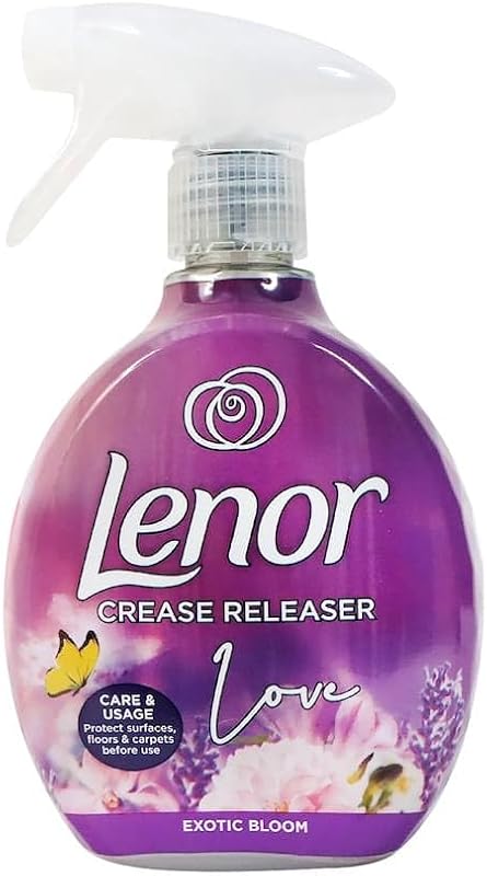 Lenor Exotic Bloom & Moonlight Lily Fabric Wrinkle Remover Spray - Removes Wrinkles, Refreshes Fabrics, Reduce
