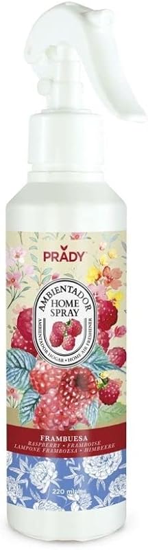 Prady - Raspberry Ambiance Spray - 220 ml - Fruity raspberry fragrance for a lively and refreshing atmosphere.