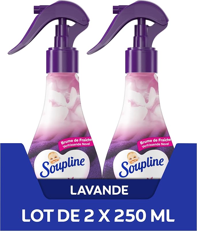 SOUPLINE - 3D Laundry Mist Lavender Fragrance - Spray to refresh laundry - Perfumes instantly - Ideal addition