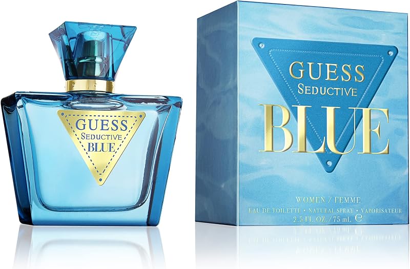 GUESS Seductive Blue, Eau de Toilette, Fruity Floral Fragrance, 75 ml