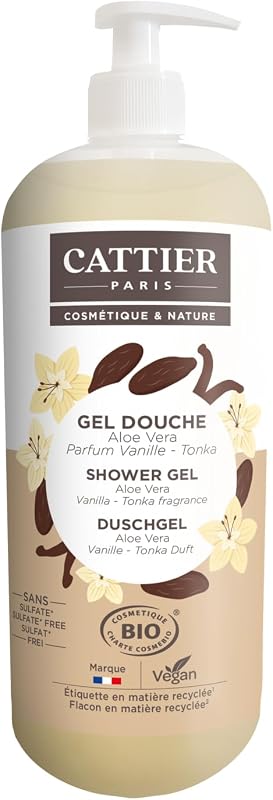 Cattier - Shower Gel Sulfate Free Vanilla Fragrance - Tonka 1L