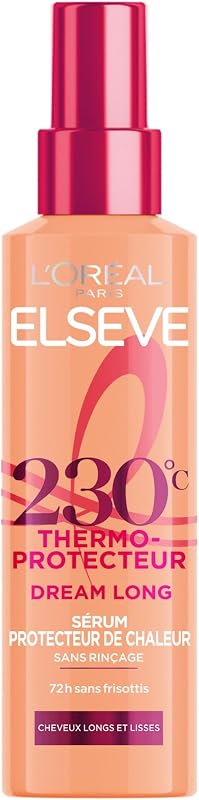 L'Oréal Paris Elseve Dream Long 230° Heat Protective Serum 150 ml | 72h anti-frizz, detangles instantly, facil