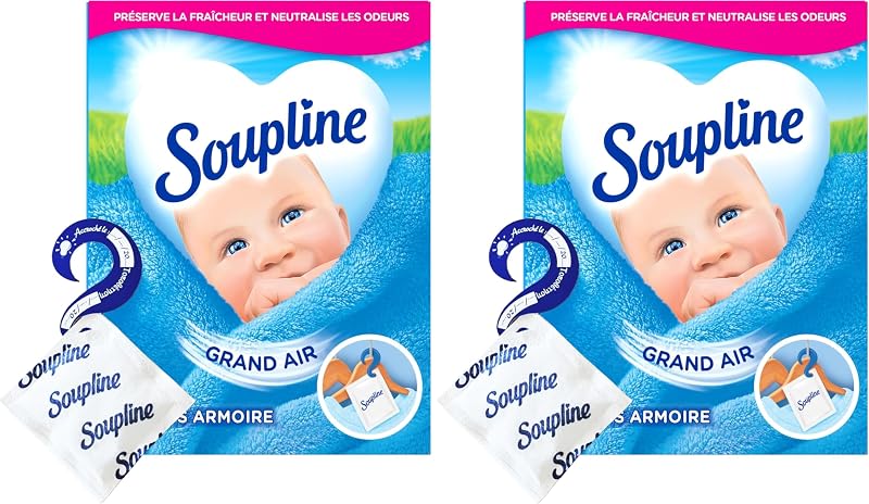 SOUPLINE - Wardrobe Bags - Fresh Air Fragrance - Fragrances and deodorises your laundry for 6 weeks - Neutrali