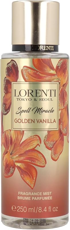 Lorenti Body Mist Spray 250ml | Golden Vanilla for Women | Fresh Fragrance More Permanent | Luxury Fragrance