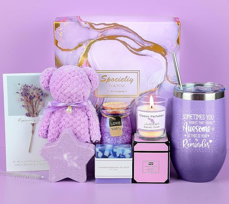 GEEKEO Gift idea for women, Christmas, birthday gift, gift set of scented candles for women, best friend, sist