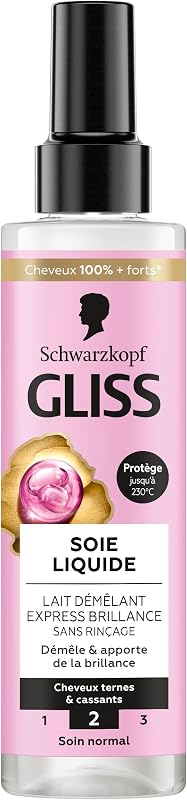 Gliss, Schwarzkopf, Express Demelating Milk, Liquid Silk, Shine, 230C Protection, Demele and Brilliance, Dull