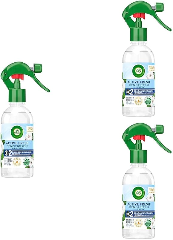 Air Wick Odour Neutralizer Spray with Essential Oils Soft Cotton White