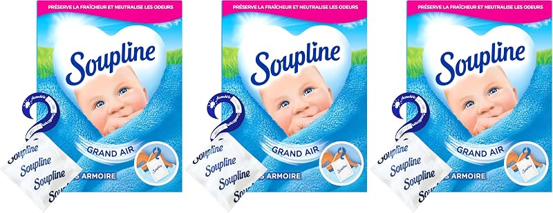 SOUPLINE Refreshing Wardrobe Bags, Fresh Air Fragrance, Deodorises and Fragrances Your Laundry for 6 Weeks, Ne