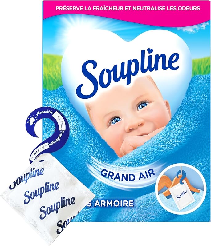 SOUPLINE Refreshing Wardrobe Bags, Fresh Air Fragrance, Deodorises and Fragrances Your Laundry for 6 Weeks, Ne