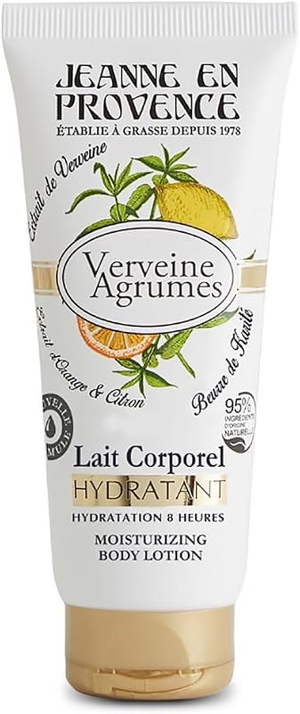 JEANNE EN PROVENCE - Moisturizing and scented body milk - Verbena citrus fragrance - 95% natural ingredients -