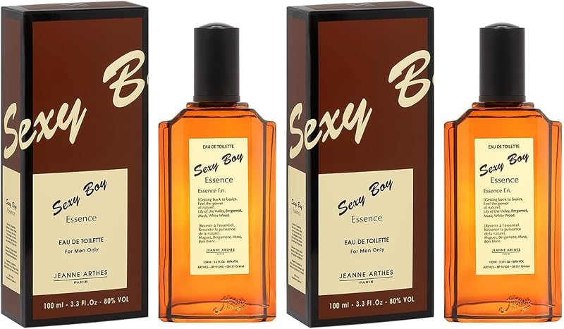 JEANNE ARTHES - Men's Sexy Boy Essence Perfume - Eau de Toilette - Spray Bottle 100 ml - Made in France in Gra