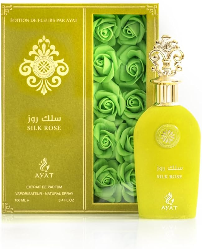 AYAT PERFUMES – Extract Eau de Parfum Women SILK ROSE 100ml Floral Scents, Gourmet & Sweet – Gift Idea Woman P