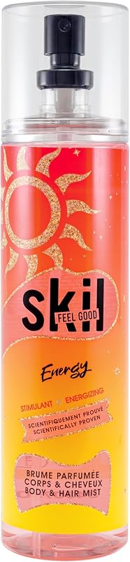 SKIL - Women's Energy Fragrance Mist - Feel Good Collection - Amber Musk Perfume - Spray Bottle 250 ml - Made