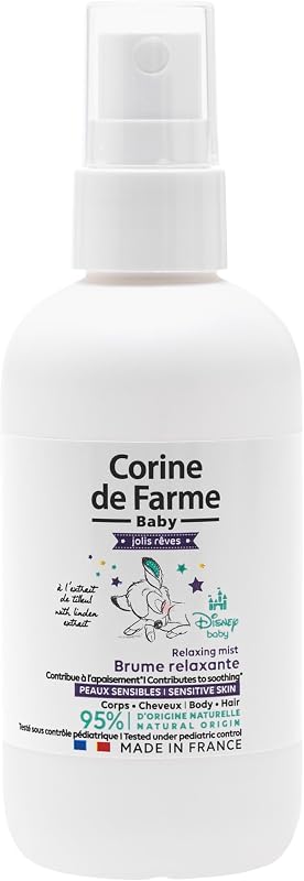 Corine de Farme Baby Relaxing Mist Linden 100 ml | Soothing Fragrance - Linden - Pediatrically Tested - All Sk
