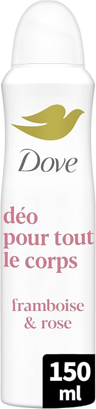 Dove - Deodorant for the whole body - Spray - Raspberry & Rose - Anti Odors and White Traces 72h - Designed fo