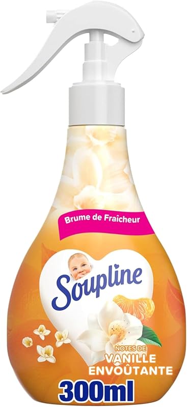 SOUPLINE Vanilla Fragrance Laundry Mist Spray for Home Linen and Clothes, Ideal Addition to Your Laundry and S
