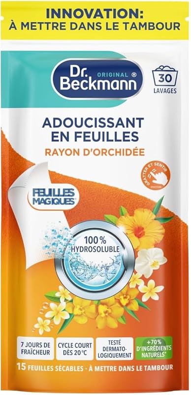 Dr. Beckmann Magic Sheets - Fabric Softener - Orchid Ray x 30 Washes