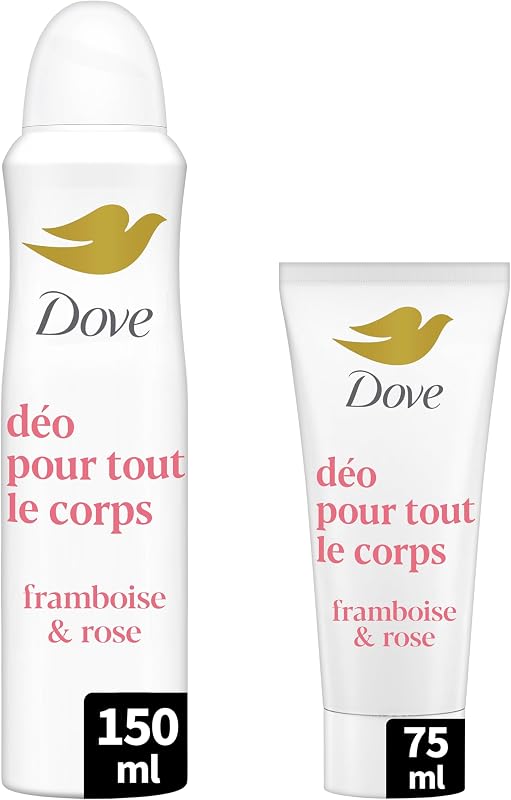Set of 2 Deodorant for the Whole Body - Raspberry & Rose - Anti Odours and White Smears - Designed for Sensiti