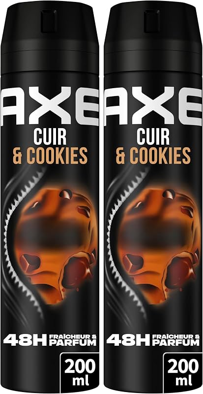 AXE - Men's Deodorant Spray - Leather & Cookies - 48h non-stop fresh - Leather and delicious cookies fragrance