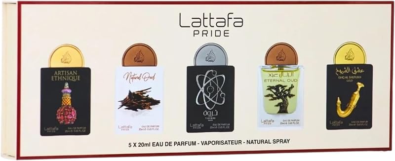 Lattafa Pride Eau De Parfum Collection No.2 Gift Set (5 x 20ml) | Luxury Gift Set for Men and Women | Sustaina