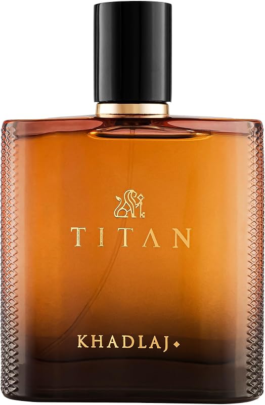 KHADLAJ TITAN Eau de Parfum, 100 ml, Citrus Spice Fragrance with Amber Base for Men
