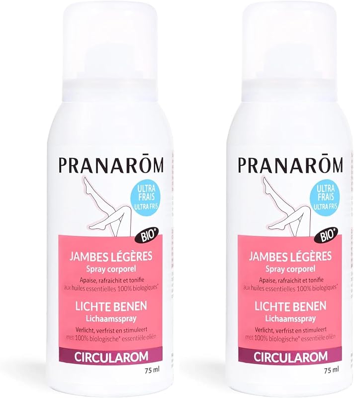 Pranarôm Circularom Organic Lightweight Leg Spray for Circulatory Comfort - Soothes Refreshes and Tones Ultra-