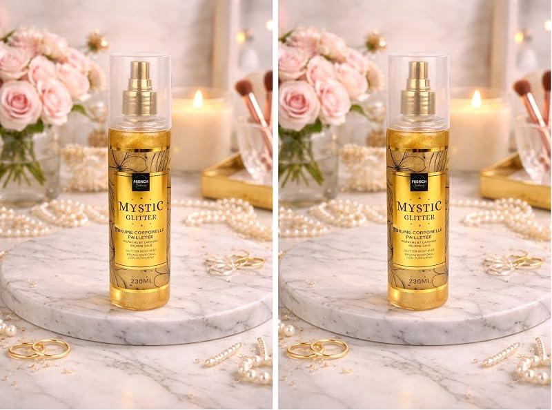 Glitter Body Mist 230 ml - Pistachio Caramel Salted Butter (Pack of 2)