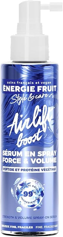 ENERGIE FRUIT Airlift - Strength, Volume and Density Hair Care Spray - Protein & Peptides - Removes Roots, Vol
