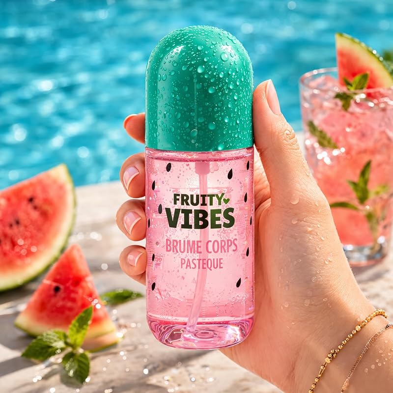 Watermelon Body Mist 100 ml – Body & Hair Fragrance Spray – Summer Fresh Mist – Light Fruity Fragrance for Wom