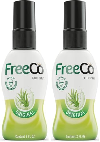 Freeco Anti-Odour Toilet (Before You Go) Spray with Natural Essential Oils. Ideal for Home, Office, Restaurant