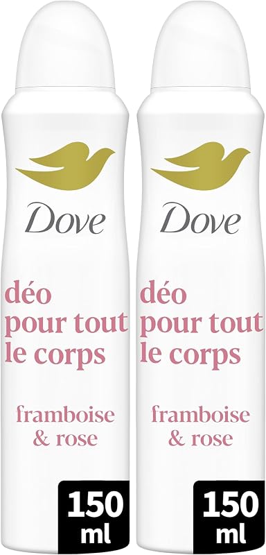 Dove - Deodorant for the Whole Body - Spray - Raspberry & Rose - Anti Odors and White Traces 72h - Designed fo