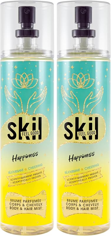 SKIL Women's Perfume Mist – Feel Good Collection – Vanilla Rose Fragrance – Spray Bottle 250 ml – Made in Fran