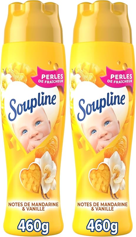 SOUPLINE - Vanilla Freshness Pearls - Fragrance Booster - Long-Lasting Intense Freshness - 460g (Pack of 2)