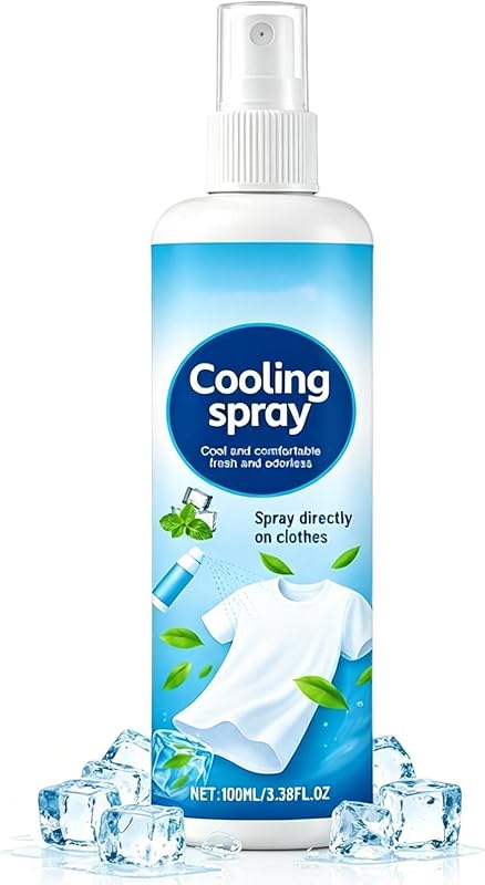 Spray Fraîcheur Instantané 100 Ml Fraîcheur Longue Durée | Brume Fraîcheur pour Vêtements Apaisant Extérieur S