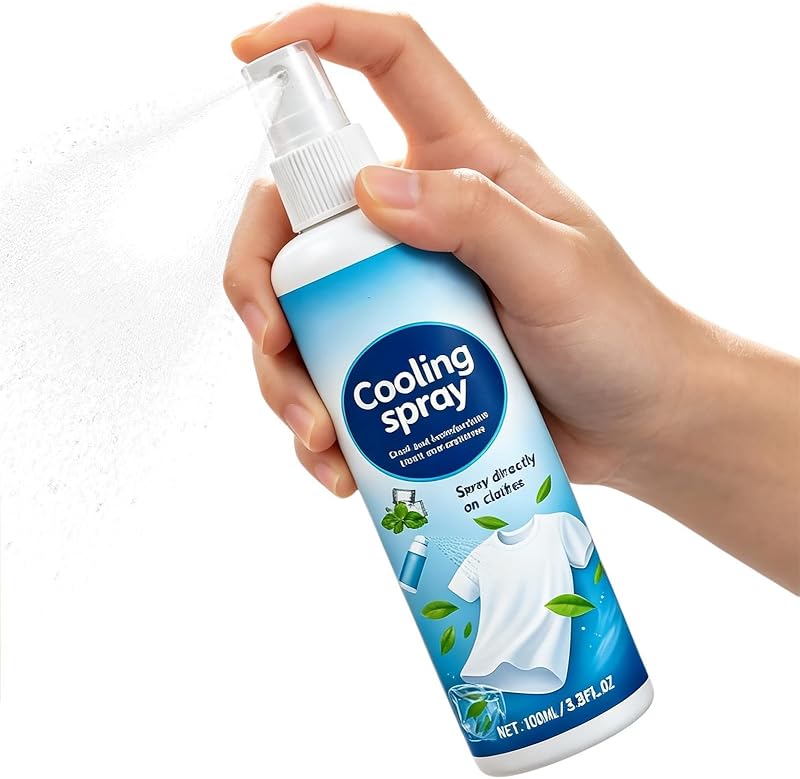 Spray Rafraîchissant - 100ml Hydratant Longue Durée et Portable pour l'Été - Brume Fraîcheur,pour Vêtements Vo