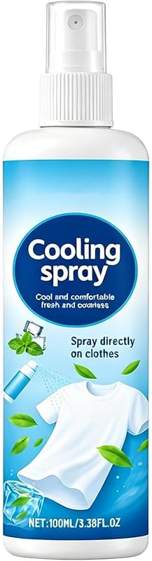 Spray Fraîcheur Instantané 100ml Longue Durée Rafraîchissant Portable | Brume Fraîcheur Idéal pour Vêtements,