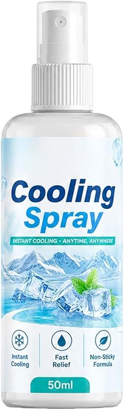 Spray Brume Fraîcheur Liquide Rafraîchissant Non Collant Portable | Spray Rafraîchissant pour Vêtements Pour t